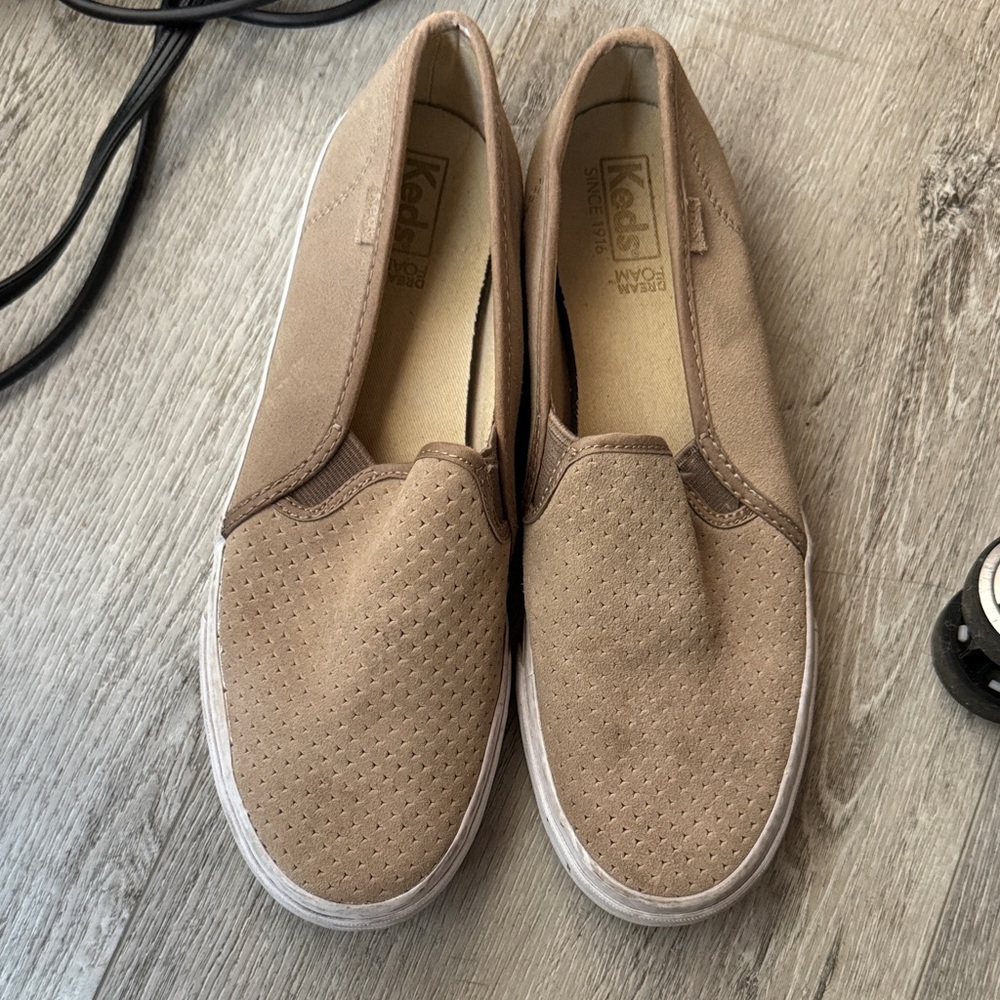 Keds Women's Beige Slip-On Sneakers